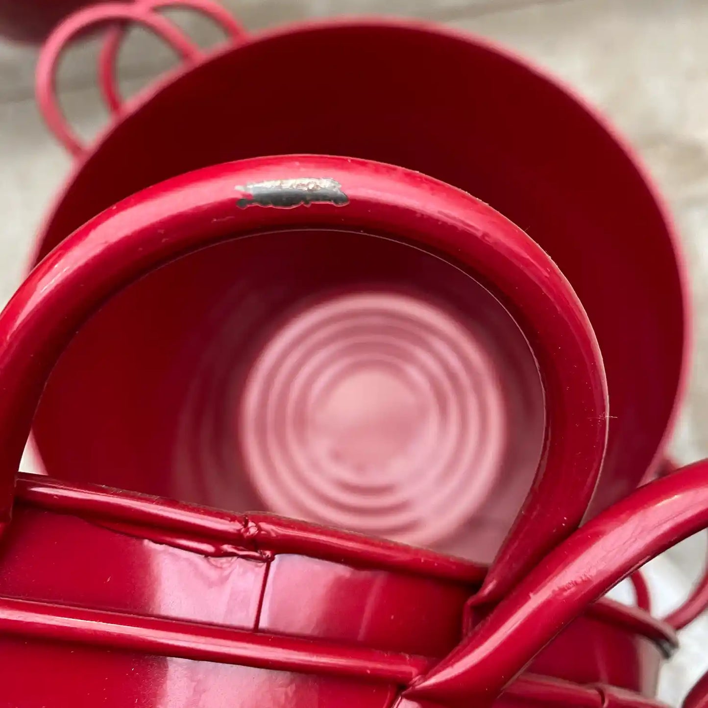 Zinkeimer Rot 30cm (B-Ware)