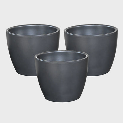 3er Set Keramiktopf Boule 11cm