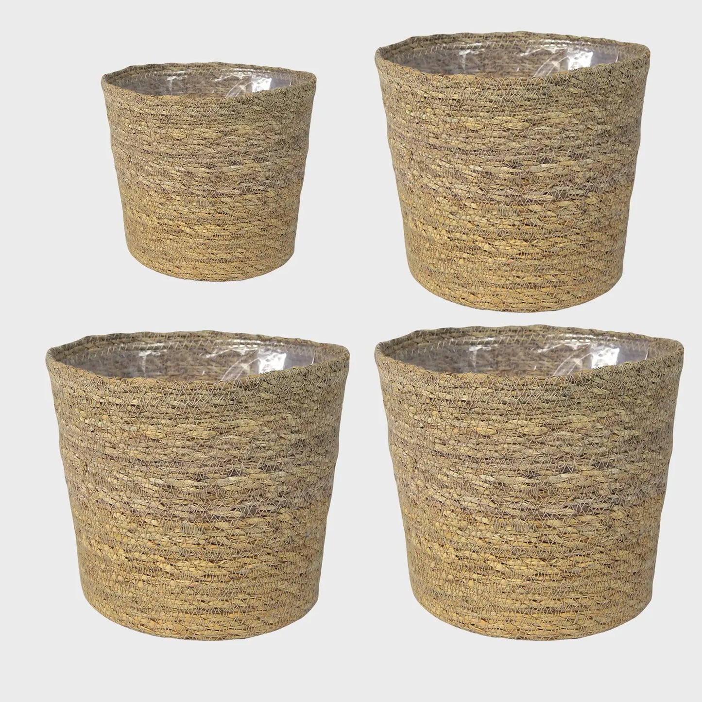 4er Übertopfset 2L 1M 1S Seegras