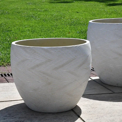 6er Übertopfset XL Keramik Outdoor