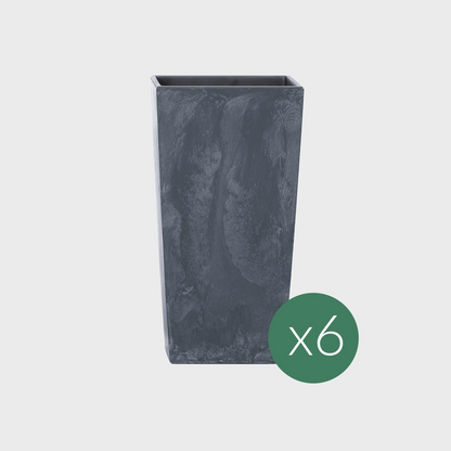 6er Übertopfset Vase Business Betoneffekt 61cm