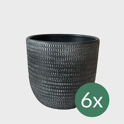 6er Übertopfset 6XL Magna 26cm Anthrazit