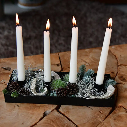 Adventskranz Modern mit Metallschale und Floristendeko