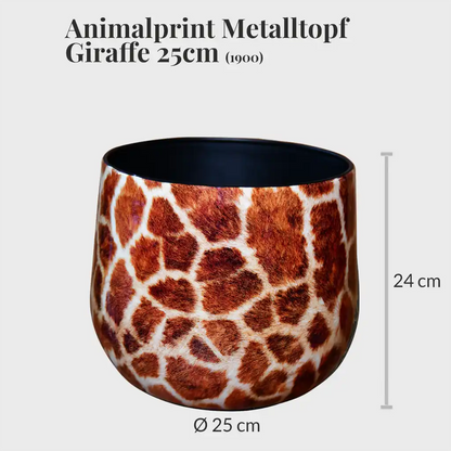 Animalprint Metalltopf 25cm