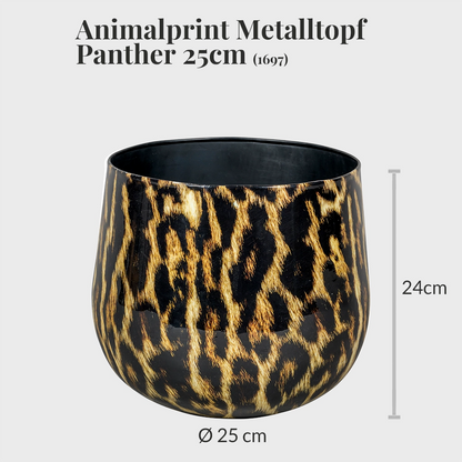 Animalprint Metalltopf 25cm