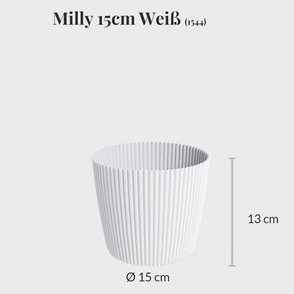 2er Übertopfset 2S Milly Weiß-Rosa
