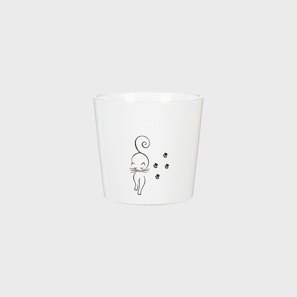 Catwalk Keramiktopf Weiß 13cm