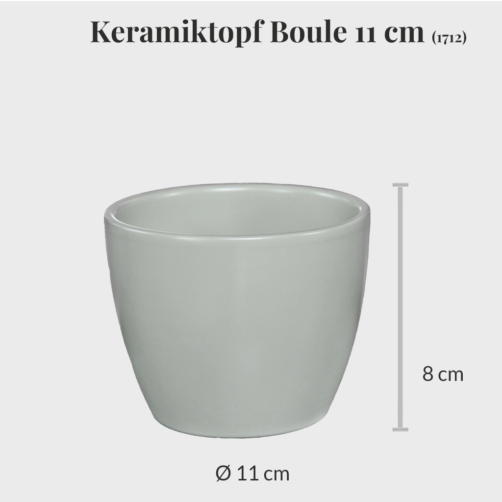 3er Set Keramiktopf Boule 11cm