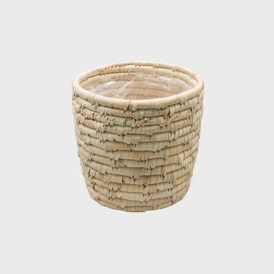Korb aus Palmenblättern 18cm