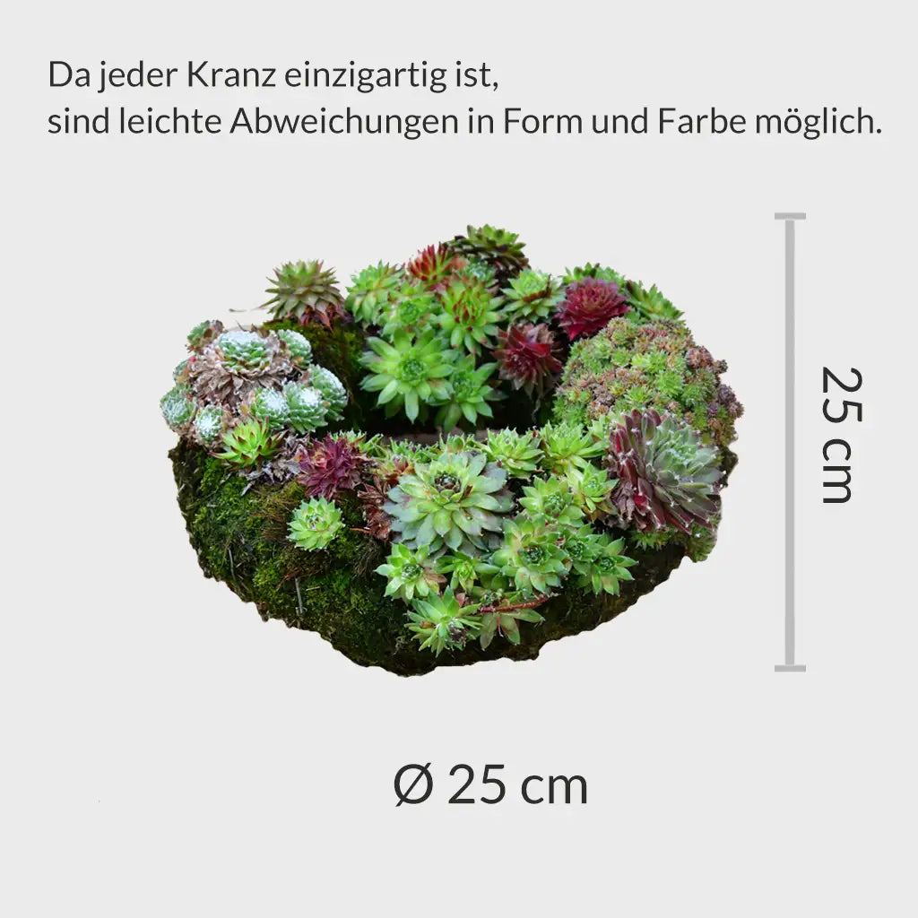 Trauerkranz optional mit Schleife Ø 25cm
