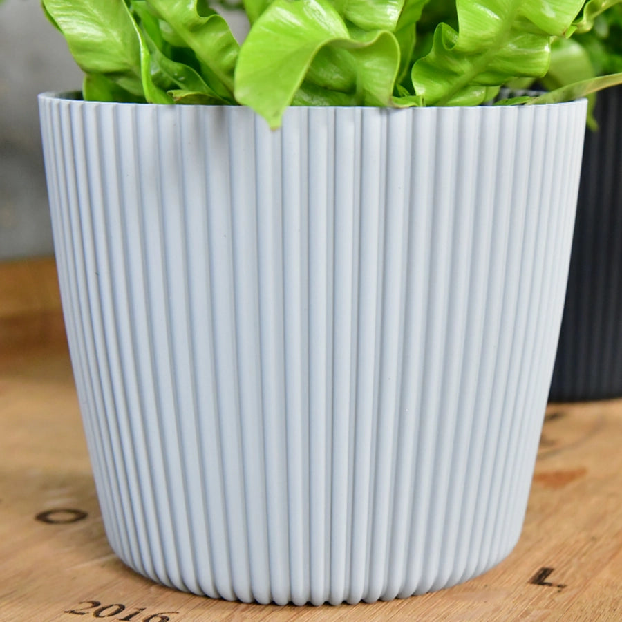 2er Übertopfset 2S Milly Antharzit-Grau