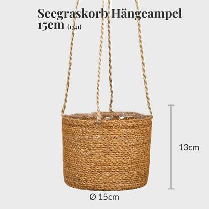 Seegraskorb Hängeampel 15cm
