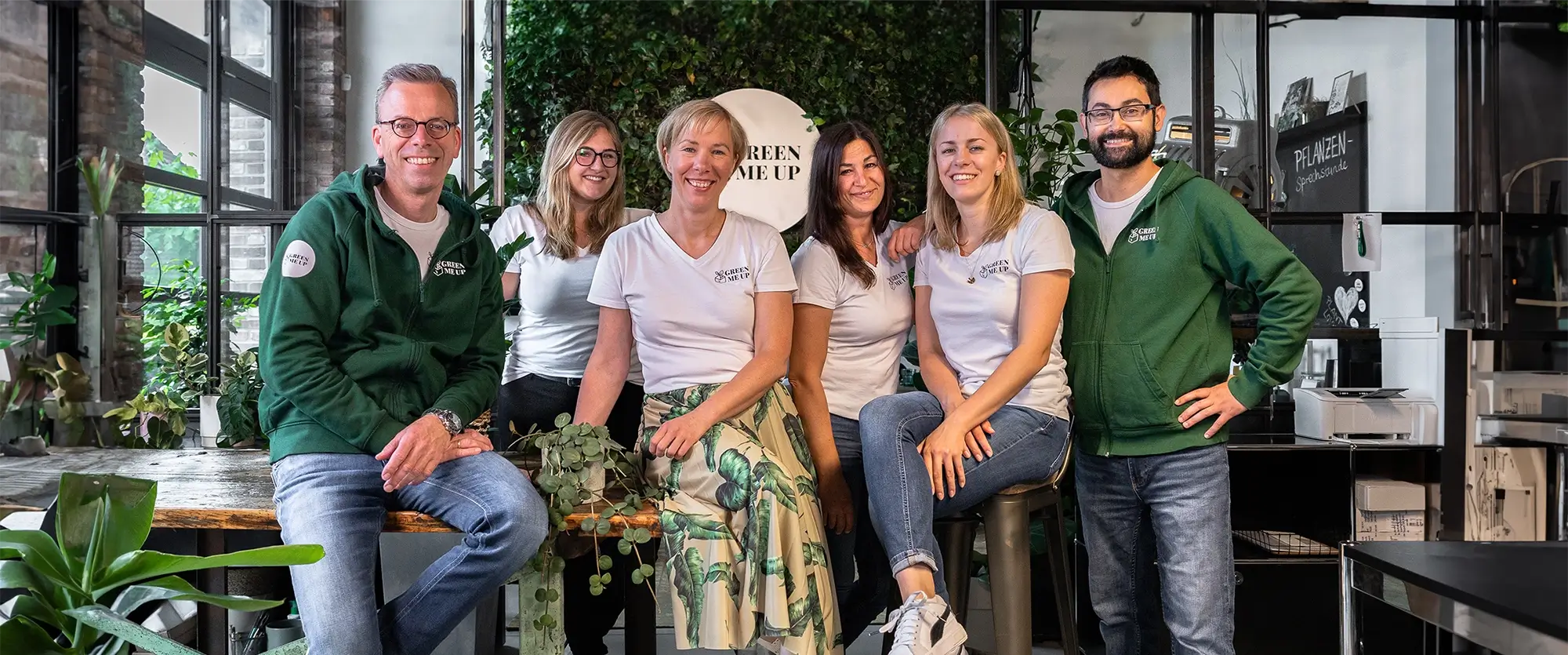 Green Me Up Team steht dir mit Rat und Tat zur Seite