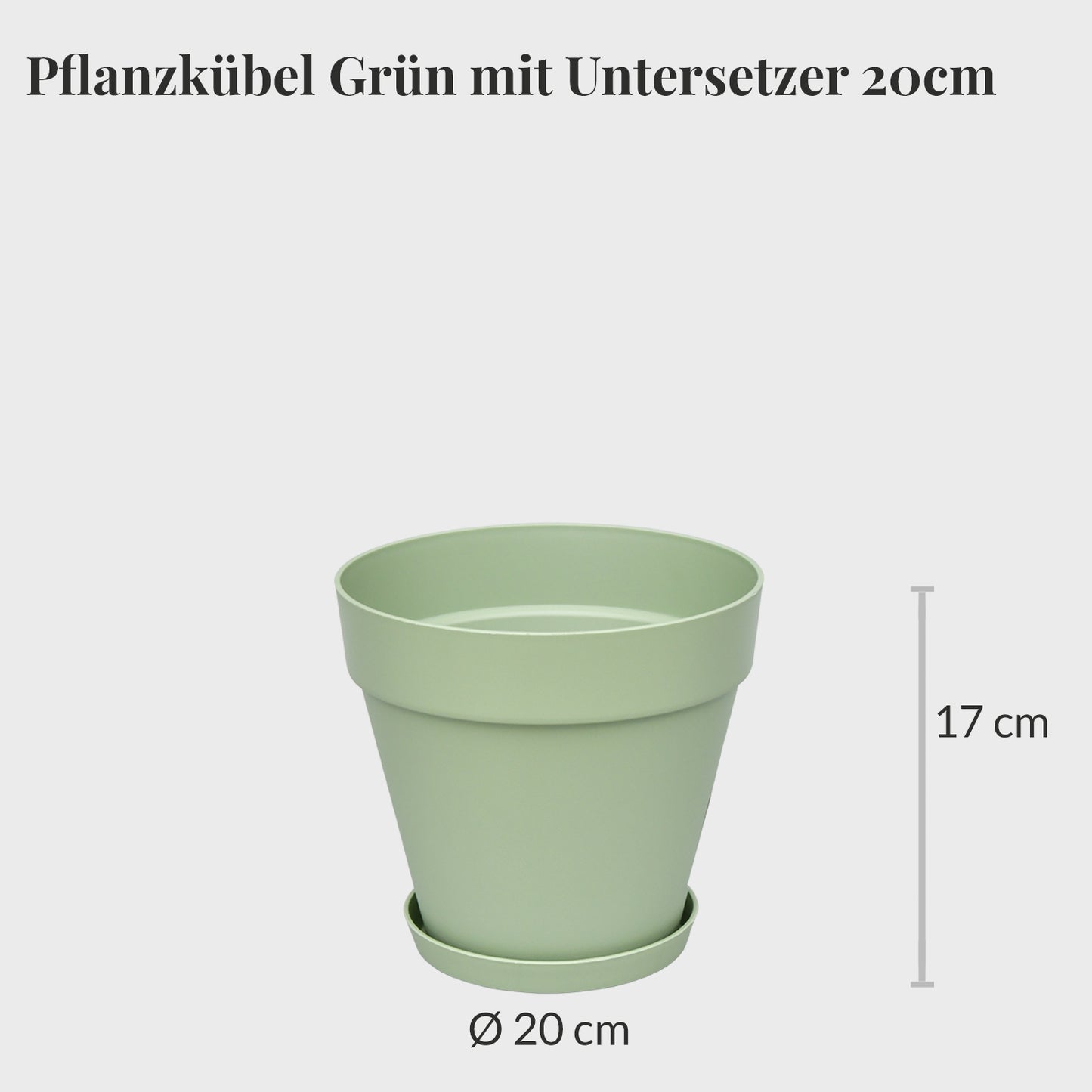 Elho Loft Pflanzkübel mit Untersetzter 20cm